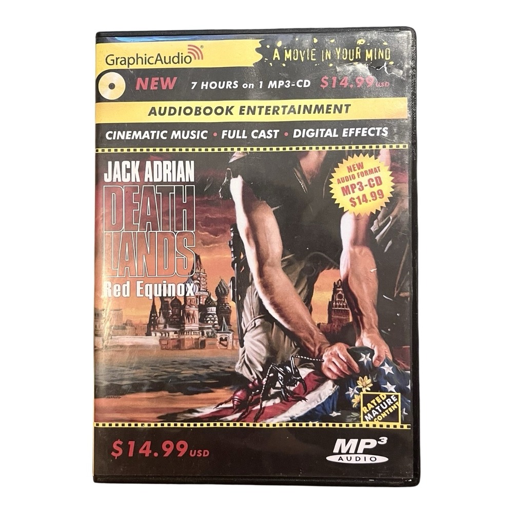 GraphicAudio MP3CD Jack Adrian Death Lands Red Equinox 7 Hours